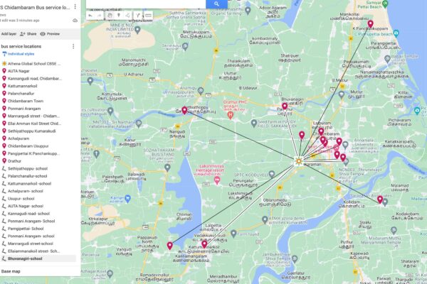 AGS CDM Bus route map